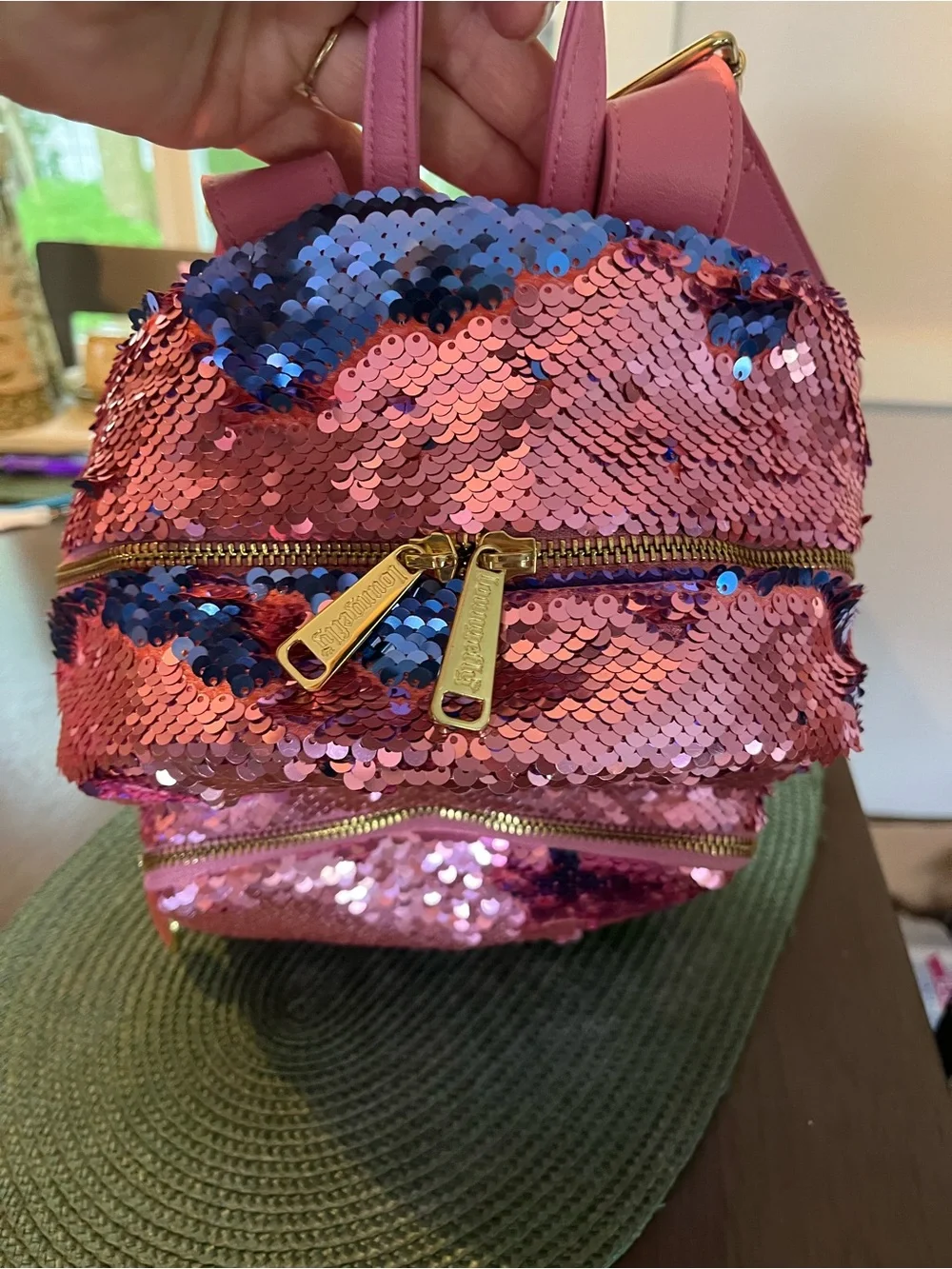 Loungefly Disney Princess Aurora Sleeping Beauty Reversible Sequin Backpack